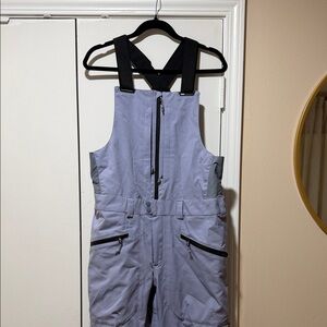 Burton Lavender and Gray Unisex Bib Size M Lightly Worn